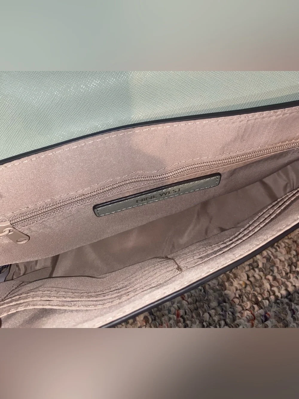 Nine West Light Mint Bag with Chain
